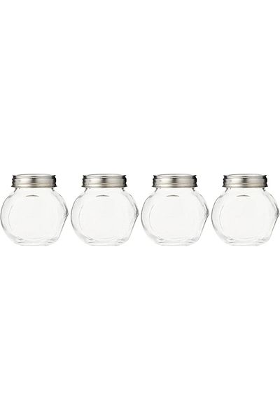 Harmony 4 Pieces Set Candy Jar, OR045, 8x6.5x8.5 cm/200 ml