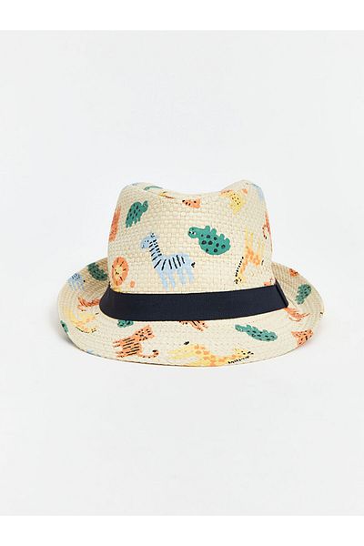 LC Waikiki New Season Animal Printed Baby Boy Fotr Hat - S5Bm52Z1