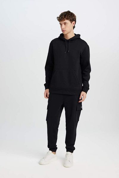 DeFacto Pantaloni de sport Jogger Regular Fit de sezon nou - Buzunar cargo și picior elastic