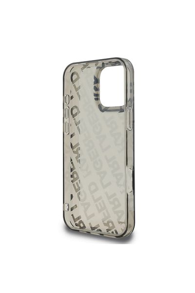 CG Mobile Karl Lagerfeld Iml Hard Case With Electroplated Reapeted Logo For iPhone 16 Pro -