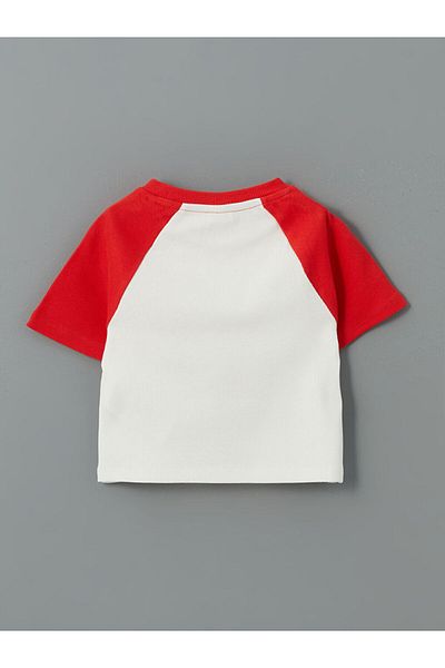LC Waikiki LCW Kids California bedrucktes Mädchen-Crop-T-Shirt mit Rundhalsausschnitt