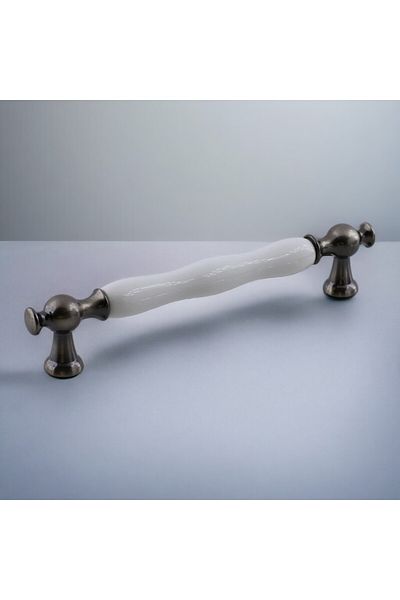 Badem10 Aruh Porțelan Mâner nichel antic 160 mm Mobilier Bucătărie Sertar Dulap Dulap Ușă Mânere Mâner
