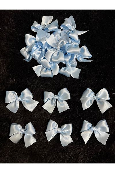 LAYLAEVENTS Satin Ribbon Ready Bow 3 Cm-20 Pieces
