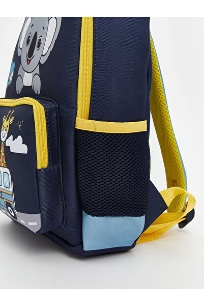 LC Waikiki Lcw Accessories Navy Blue Printed Boy's School Bag