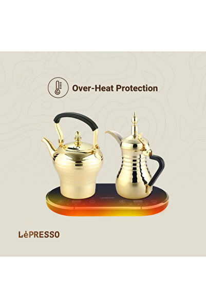 Lepresso Electrical Arabic Coffee And Tea Maker 1600W - Gold