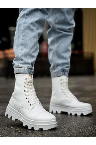 MOONFER White High Sole Shoes