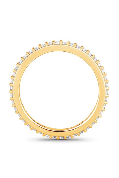 Rafaela Donata Edelsteinring Ring Sterling Silber Gelbgold Topas Weiß