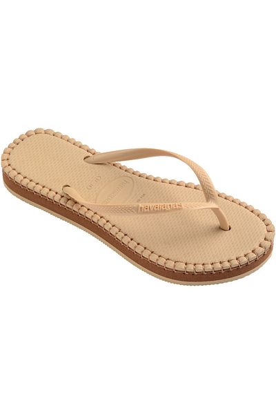 Havaianas Slim Flatform Loop Golden Women's Slippers