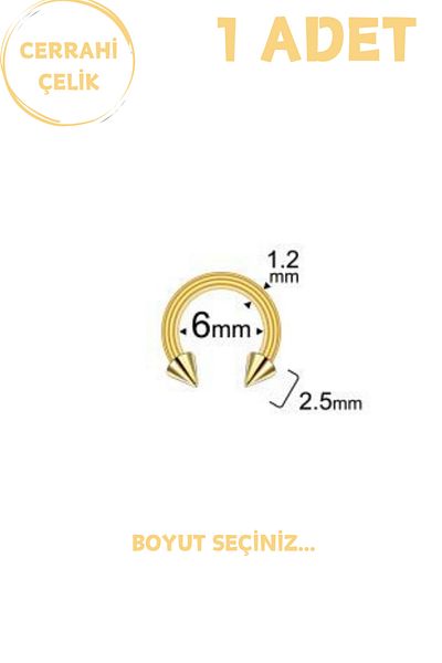 Blisse Piercing Surgical Steel 2.5mm Spike Septum Lip Tragus Helix Cartilage Piercing