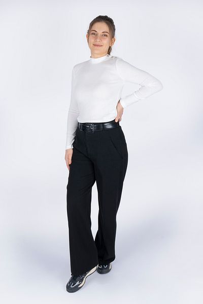 LadiesandLittles Stone Collar Rib Bluz
