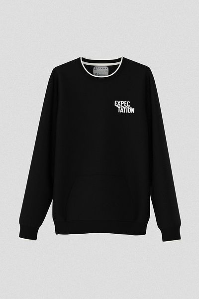 FANA Men's Sweatshirt Expectation Slogan Printed