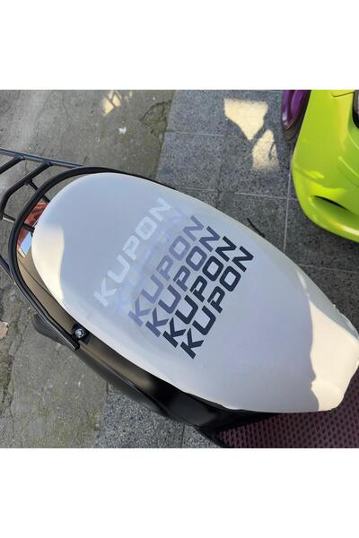 CEBECİOTO White Patterned Combed Cotton Motorcycle Cover Compatible with All ...