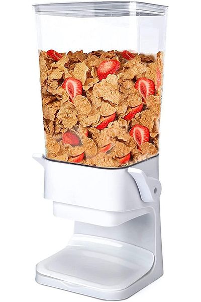 COOYA Cereal Dispenser Countertop, Large Capacity Rice Cereal Container Storage, Not Easy to Crush Food