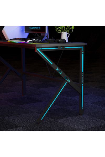 sharpdo Home K-shaped Gaming Computer Table