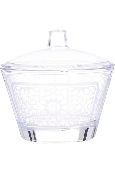 AKDC Sugar Bowl W/Lid L(10CM) XW(10CM) XH(10CM) White