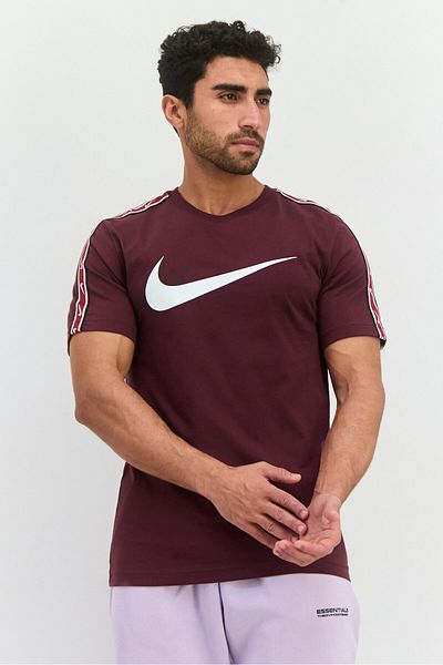 Nike Men Sportswear Fit Short Sleeves Outdoor T-shirt, Dark Brown