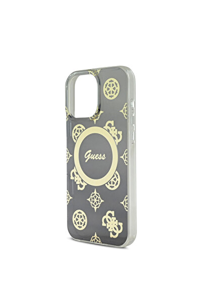 CG Mobile Guess Magsafe Iml Gradient Hard Case With Peony Pattern For iPhone 16 Pro Max - B