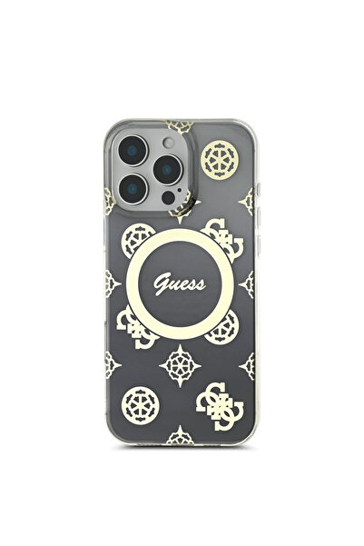 CG Mobile Guess Magsafe Iml Gradient Hard Case With Peony Pattern For iPhone 16 Pro Max - B