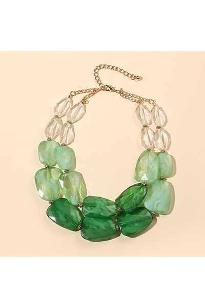Choice KN225-3 Fashion Multi-layer Choker Necklaces For Women Trendy Jewelry Short Boutique Colorful Beads