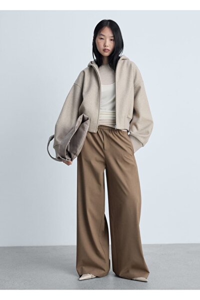 MANGO Woman Wideleg Jogger Pants