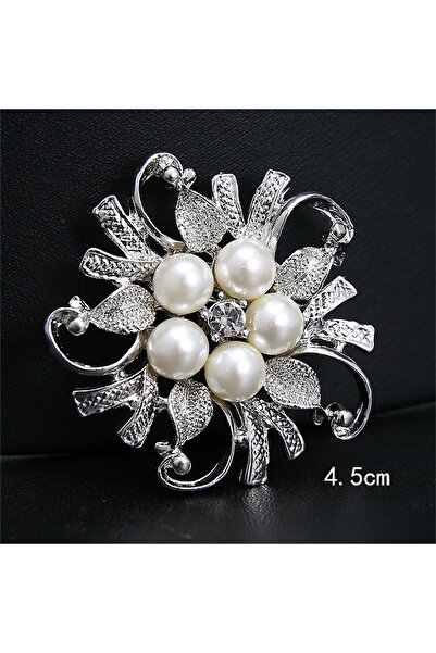 Choice B2C-brooch-2 دبابيس زهور من اللؤلؤ الصناعي الرائع للنساء على شكل إكليل...