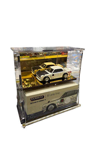 mini gt İki Katlı Altın Renk Aynalı Koruma Standı