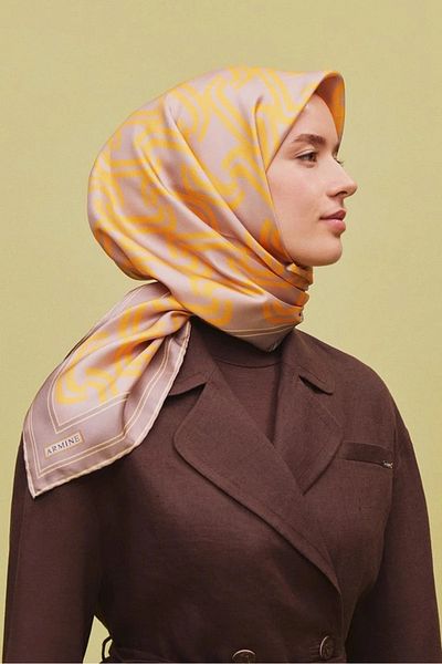 Armine 2025 Άνοιξη και Καλοκαίρι DJ Pure Silk Φουλάρι (Sura) 9343D01