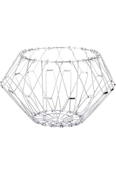 AKDC Fruit Basket 17Cm X 17Cm X 18Cm Silver
