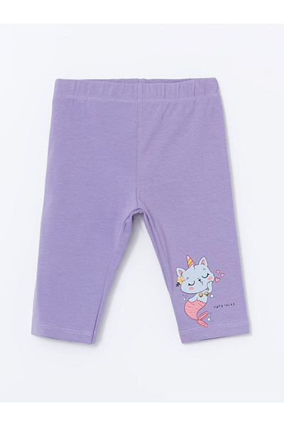 LC Waikiki New Season Elastic Waist Printed Girls' Leggings - S5Kn29Z1