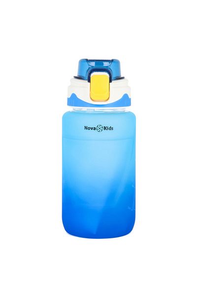 NovaKids Nova Kids Water Bottle 550ml with Straw - Blue