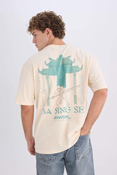 DeFacto 100% βαμβακερό μπλουζάκι Avatar the Last Airbender με κοντό μανίκι, σ...