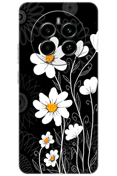 realme 12 4G (RMX3871) Uyumlu Kılıf Desen Baskılı Silikon Papatya STK:693 CP-...