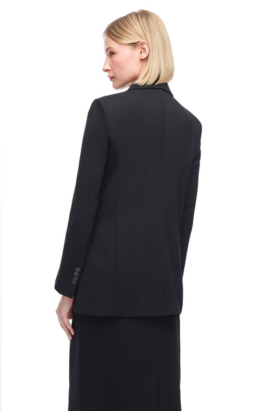 Perspective Black Echos Regular Fit Men's Collar Jacket