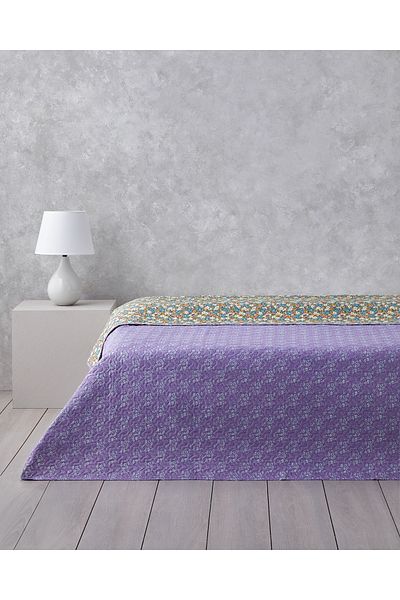 English Home Fiore Viola Dupla többcélú huzat 200x220 cm Lila