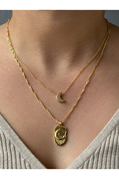 M Miel Kadın 2li Set Zincir Kolye
