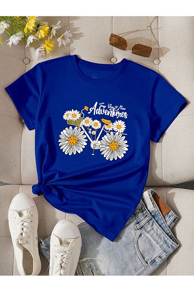 uyguntarz Bedrucktes Adventure-Design-T-Shirt