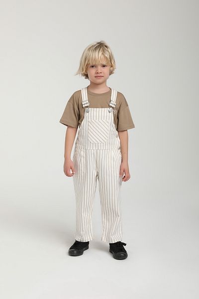 Escabel Boy's Linen Special Color Striped Design Salopet