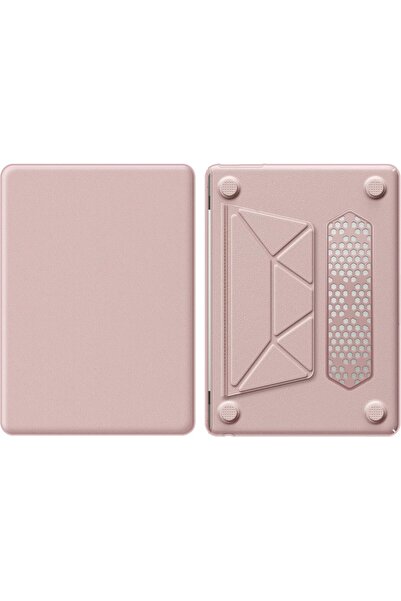 UnDePlus Apple MacBook Air 15Inch M2/M3/M4 A3241 A2941 A3114 Compatible Case Synthetic Silky Leather Stand Air