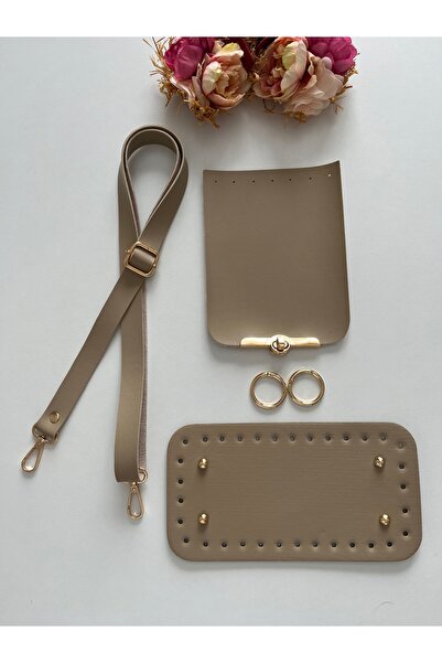 zg hobi aksesuar شماعة من الجلد الصناعي، غطاء، طقم قاعدة لحقائب الحياكة