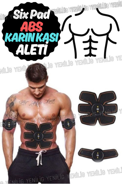 Yenilig Six Pad Abs Jel Pedli Titreşim Aleti – Hem Antrenman Hem Masaj için T...