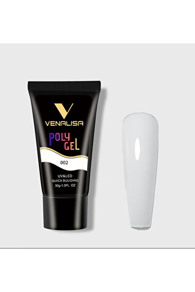 Venalisa 30 ml Polygel Protez Tırnak Polijel Poly Gel Transparan Raki Beyazı N02