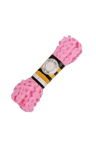 BEİLYS COSMETİCS & ACCESSORY Pink Detailed Zigzag Strip Accessory 5 Meters Water Stone and Beverage Decoration
