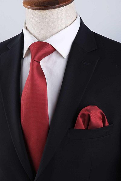 Kravatkolik Tile Plain Handkerchief - Classic Tie (Kk13162)