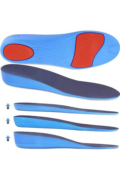 COOYA Height Increase Insoles,Heel Pad, Breathable and sweat-wicking, comfortable fabric,2.3cm
