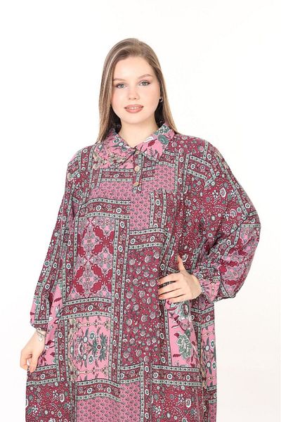 mervemoda ΓΥΝΑΙΚΕΙΟ ΚΑΛΟΚΑΙΡΙΝΟ ΥΦΑΝΤΟ ΜΑΚΡΥΜΑΝΙΚΟ ΦΟΡΕΜΑ ΜΕΓΕΘΟΣ