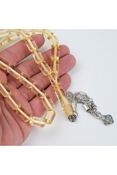 LapisDo Water Drop Drop Amber Alpaca Tassel Cut Cut 9X15Mm Rosary