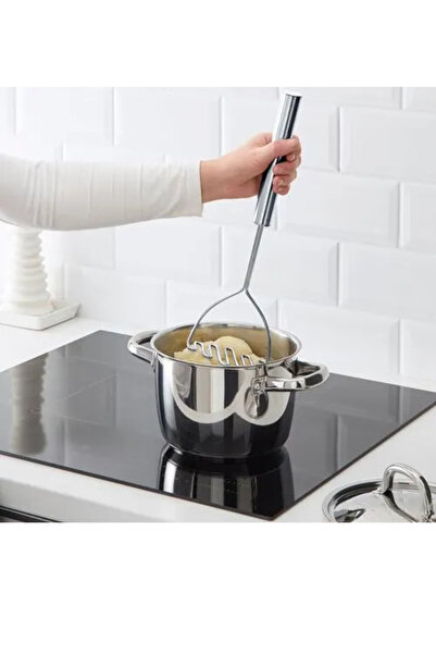 IKEA Premium Ürün Dayanıklı Kaliteli Üretim Pratik Şık Tasarım Paslanmaz Çelik Patates Ezici