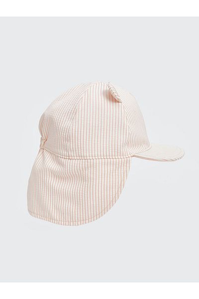 LC Waikiki New Season Baby Girl Striped Back Protection Cap - S5Bp32Z1