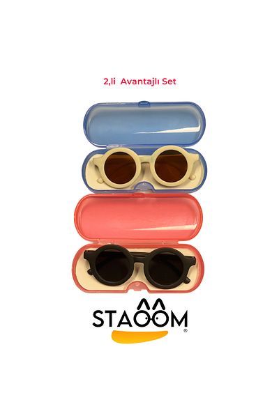 STAOOM Kids Sunglasses Set for Baby, Girls and Boys