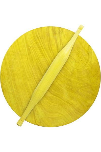 RAJ Wooden Rolling Pin and Board Set, 12 Inch , Wooden, WCB012